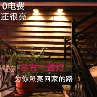 太阳能院灯庭院照明壁灯家用户外防水阳台装饰花园亮墙壁投光灯