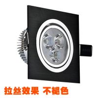 双头射灯单头吊顶格栅灯嵌入式斗胆灯双孔筒灯天花长方形过道