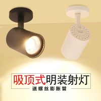明装射灯吸顶射灯背景墙万向亮服装店客厅7w20瓦30wcob射灯