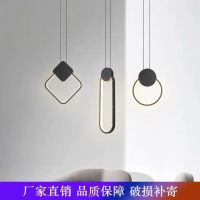 北欧床头灯吊灯装饰卧室创意单个吊灯现代极简长线吧台房间小吊灯