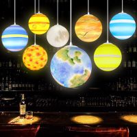 网红星球吊灯学校幼儿园商场装饰星空灯户外八大行星地球发光圆球