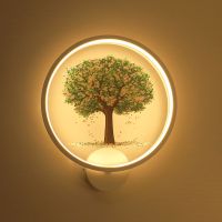 壁灯卧室床头灯现代简约客厅过道创意北欧楼梯走廊背景墙壁灯