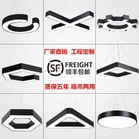 办公室异形六边圆形展厅舞蹈室健身房商场简约工业风吊灯