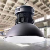 鳍片黑色工矿灯厂房灯车间仓库50w球场体育馆工业吊灯罩子100w