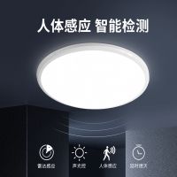 led人体红外线感应吸顶灯楼梯声控雷达家用楼道走廊车库感应灯