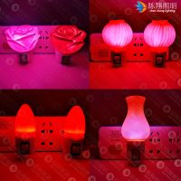 红色光情趣小夜灯电节能灯结婚喜庆壁灯佛堂长明灯入宅氛围