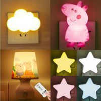 节能卡通小猪光控小夜灯插电新奇梦幻小礼品房间夜灯卧室小灯