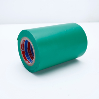 加宽5cm粘绝缘电工胶带pvc电气阻燃耐温防水黑胶布管道包扎|绿色[100mm*20米*0.12mm]