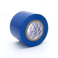 pvc阻燃绝缘胶带电工胶布黑色白色大卷防水耐温加宽电胶布|蓝色（宽50mm*长25米*厚0.1m）