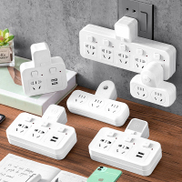 无线插板插头转换器插座一转多功能带夜灯usb充电智能电源插排插