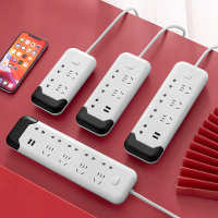 usb面板多孔插排多功能排插家用插板带线宿舍插线板长线电源拖接线板学生神器多用插座转换插电座一米线