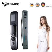 德国麦德琪MDQ智能指纹锁MDQ-Q15人脸识别猫眼款高端指纹锁密码锁新款