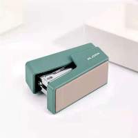 纽赛订书机[粉]|纽赛迷你订书机迷你小号手动装订器订书器装订机刻字logo