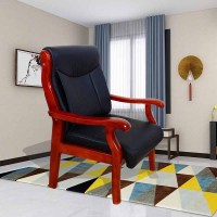 草野家具实木办公椅大班椅会议椅电脑椅班前椅实木脚椅子CY-8826型