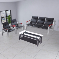 草野家具钢架办公沙发简约现代接待会客沙发CY-8002型单人位/三人位