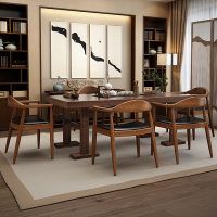 CY-8859型实木餐椅总统椅大牛角椅靠背椅会议椅办公椅 510*490*780mm