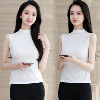 伊努特女士吊带背心夏季内搭半高领打底衫无袖百搭莫代尔修身上衣外穿潮
