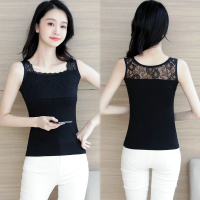 伊努特美背打底背心女内穿黑白色蕾丝春夏内搭外穿性感无袖内衣吊带衫潮