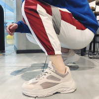 伊努特ins超火的老爹潮鞋2020新款运动休闲跑步男鞋子百搭透气帆布鞋夏