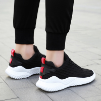 伊努特男鞋潮鞋夏季新款运动鞋韩版跑步鞋男士休闲飞织布鞋夏季透气帆布