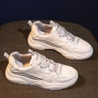 伊努特运动小白鞋女2021春季新款韩版百搭平底时尚休闲老爹鞋ins潮