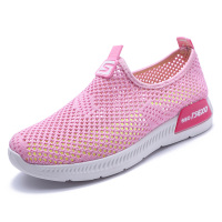 伊努特夏季老北京布鞋女鞋透气缕空网面运动鞋女休闲网眼懒人妈妈鞋网鞋