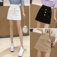 伊努特牛仔短裙女2021年新款夏季高腰百搭a字防走光黑色一步包臀半身裙