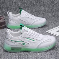 伊努特春季男鞋2022新款运动休闲百搭厚底增高夏季网面老爹ins潮鞋