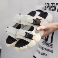 伊努特凉鞋男2022年夏季新款外穿青少年沙滩鞋厚底ins潮户外两穿凉拖鞋