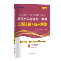 2021同等学力人员申请硕士学位英语水平全国统一考试真题