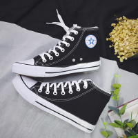 枫述2021春季新款高帮帆布鞋男情侣鞋韩版潮流学生布鞋透气休闲板鞋潮