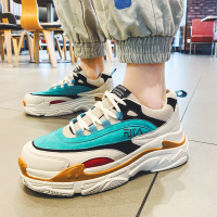 枫述男鞋春季透气新款夏季跑步2021鞋子男潮鞋百搭运动学生增高老爹鞋