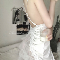 枫述RESISTU 少女梦境 华丽缎面蕾丝网纱蛋糕蓬蓬睡裙情调花边吊带衣