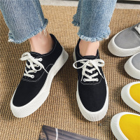 枫述ins港风帆布鞋男鞋学生低帮韩版潮流百搭板鞋男生原宿风透气夏季