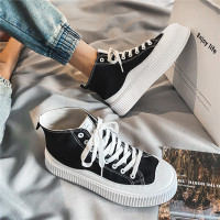 枫述帆布鞋男鞋高帮百搭ins潮鞋2021新款厚底增高休闲鞋原创小众学生