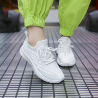 枫述网面小白鞋2021新款飞织运动鞋女秋季透气跑步鞋百搭软底单鞋