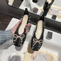 枫述平底单鞋女2021年新款浅口珍珠蕾丝豆豆鞋时尚百搭法式温柔晚晚鞋