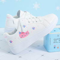 枫述儿童板鞋2021春秋新款小白鞋女童百搭透气学生软底白色休闲运动鞋