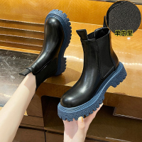 枫述烟筒马丁靴女英伦风夏季薄款2021新款春秋单靴厚底甜酷短靴