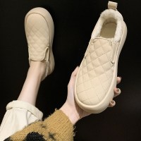 枫述蝶欣微雪地靴女冬季2021年新款加绒加厚底面包窝窝棉学生韩版百搭