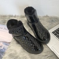 枫述蝶欣微时尚雪地靴女2021新款冬季短筒加绒加厚保暖厚底面包鞋