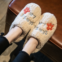 枫述蝶欣微棉拖鞋女冬季保暖居家ins可爱居家用秋冬网红包头毛毛绒棉鞋外穿