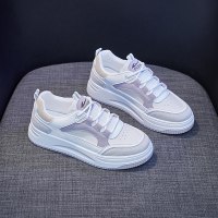 枫述蝶欣微ins韩版小白鞋女透气2022春季新款百搭厚底跑步板鞋女街拍休闲鞋