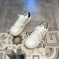 枫述蝶欣微女士休闲鞋2022年秋冬季新款时尚百搭复古松糕厚底小白鞋