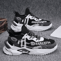 枫述2021年新款春季男鞋潮流百搭休闲运动跑步高中生春天飞织老爹潮鞋