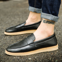 枫述男士休闲懒人皮鞋英伦2021新款豆豆百搭潮鞋社会精神小伙板鞋春季