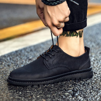 枫述厨师鞋男防滑防水防油厨房男鞋子黑色潮鞋韩版休闲皮鞋上班工作鞋