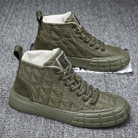 枫述男士高帮农民工劳动工地干活工作上班解放帆布