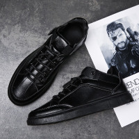 枫述厨师鞋男上班工作鞋男士全黑色皮鞋男防水防滑厨房专用鞋厚底板鞋