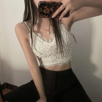 枫述辣妹穿搭纯欲风蕾丝小吊带带胸垫背心女内搭ins超火性感jazz内衣